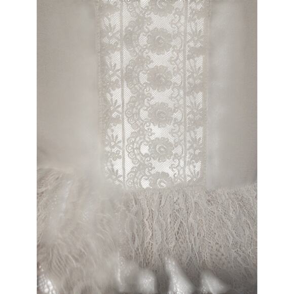 Forever21 White Babydoll L Cami Lace Ruffle Y2K Festival Boho Beach Fairycore‎ - Picture 2 of 7